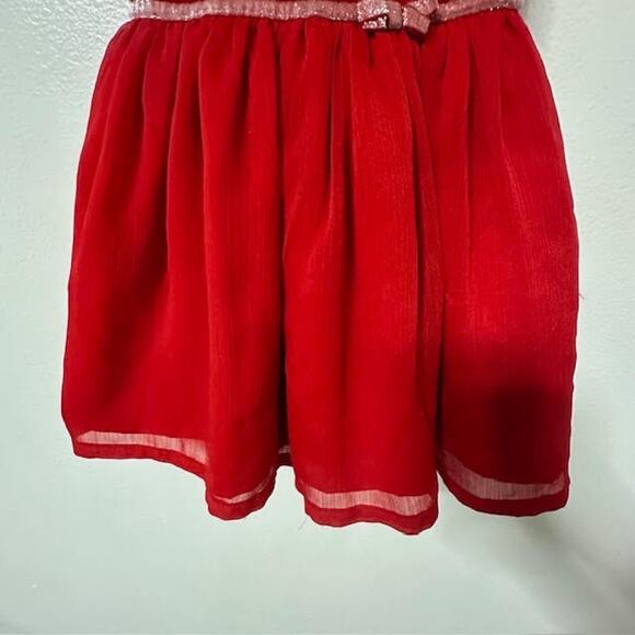Carter’s Red Velvet Holiday Dress Toddler Girls Christmas Party Outfit – 24M - Picture 3 of 7